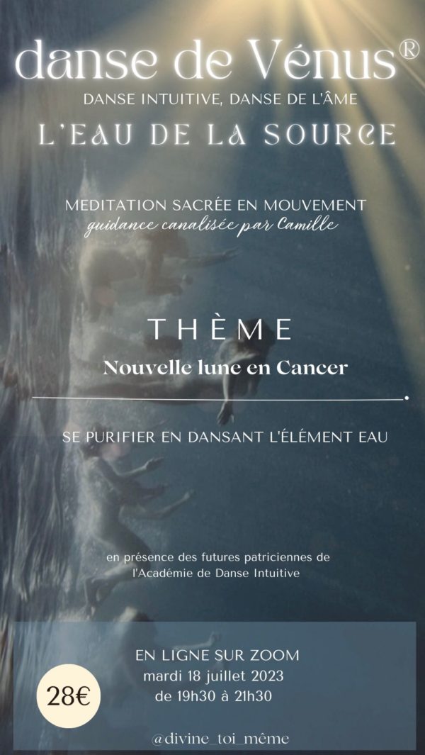 danse de vénus intuitive nouvelle lune en cancer